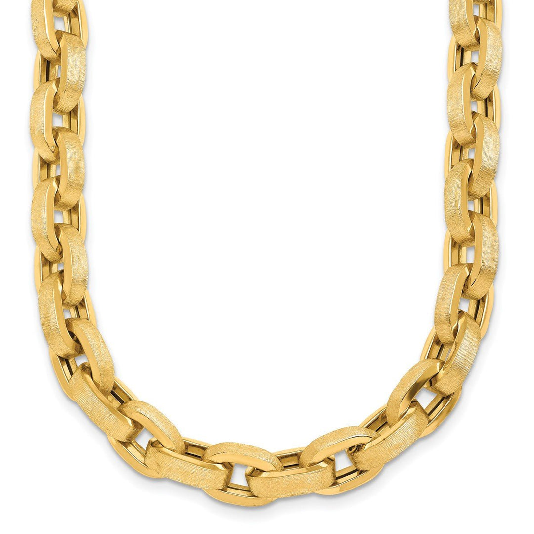 Gold 8mm Cable Necklace, 18.5"