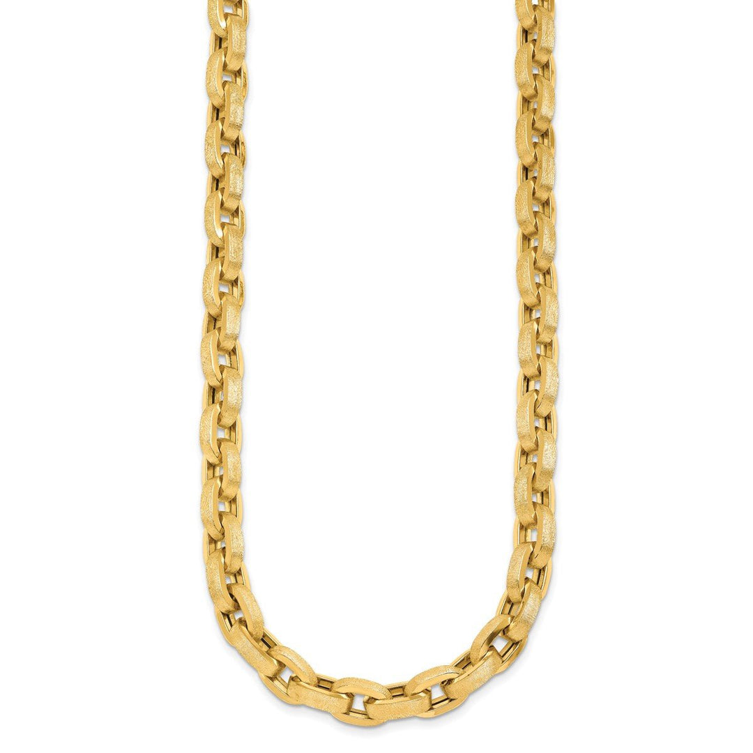 Gold 8mm Cable Necklace, 18.5