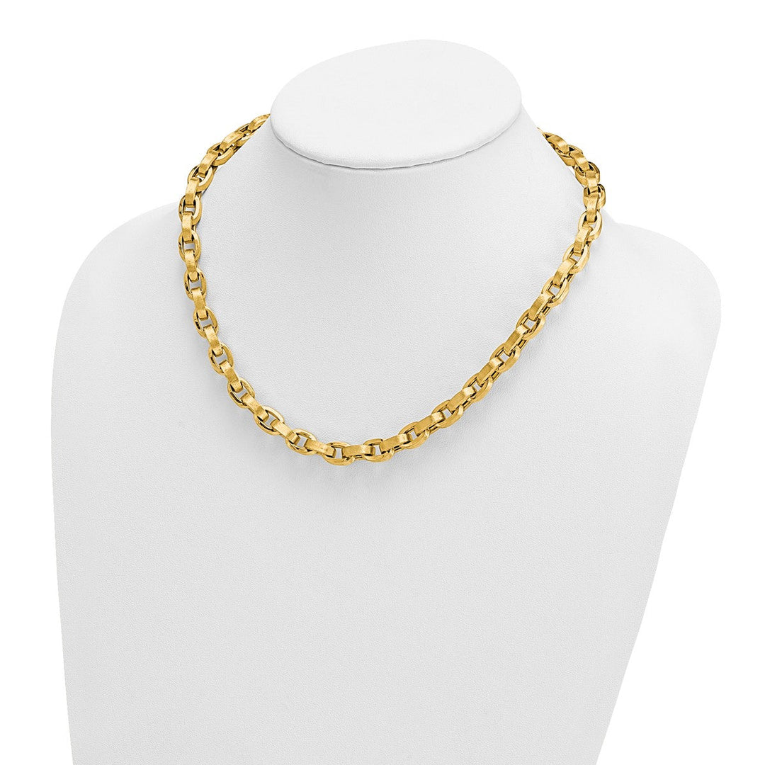 Gold 8mm Cable Necklace, 18.5