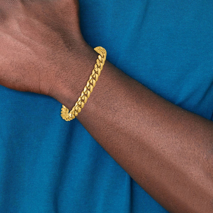 Gold 8mm Cuban Chain, 8" - Chain - Design Jewellers Edmonton