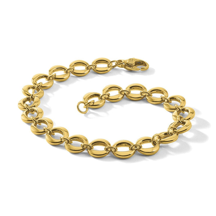 Gold 8mm Fancy Bracelet, 7.5" - Bracelet - Design Jewellers Edmonton