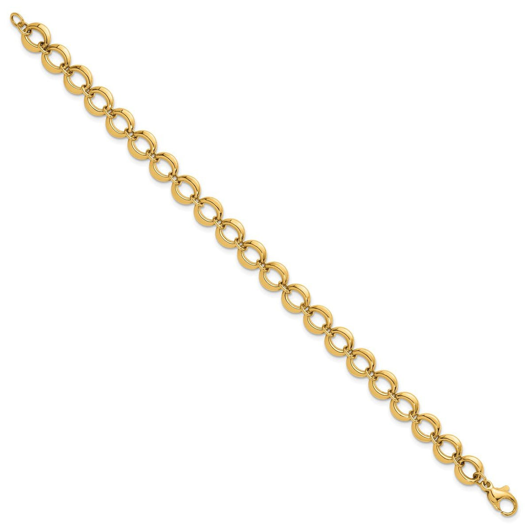 Gold 8mm Fancy Bracelet, 7.5