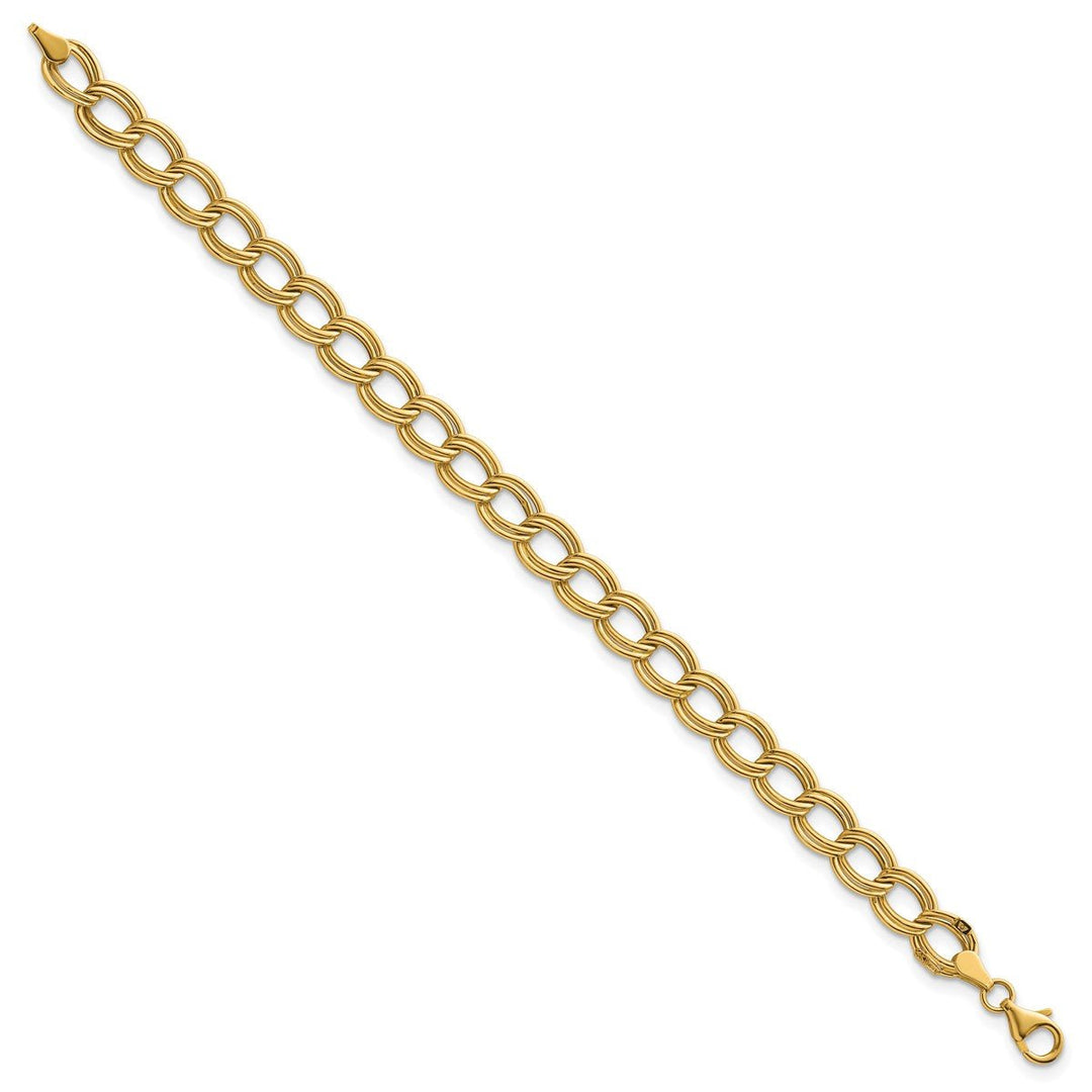Gold 8mm Link, Other Bracelet, 7.5