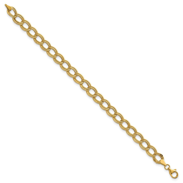 Gold 8mm Link, Other Bracelet, 7.5" - Bracelet - Design Jewellers Edmonton