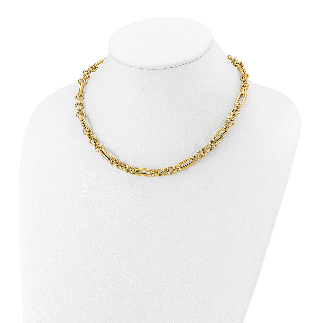 Gold 8mm Link, Other Necklace, 18