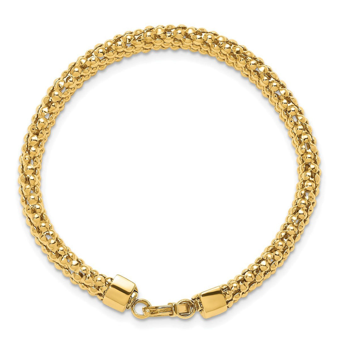 Gold 8mm Mesh Bracelet, 7.5