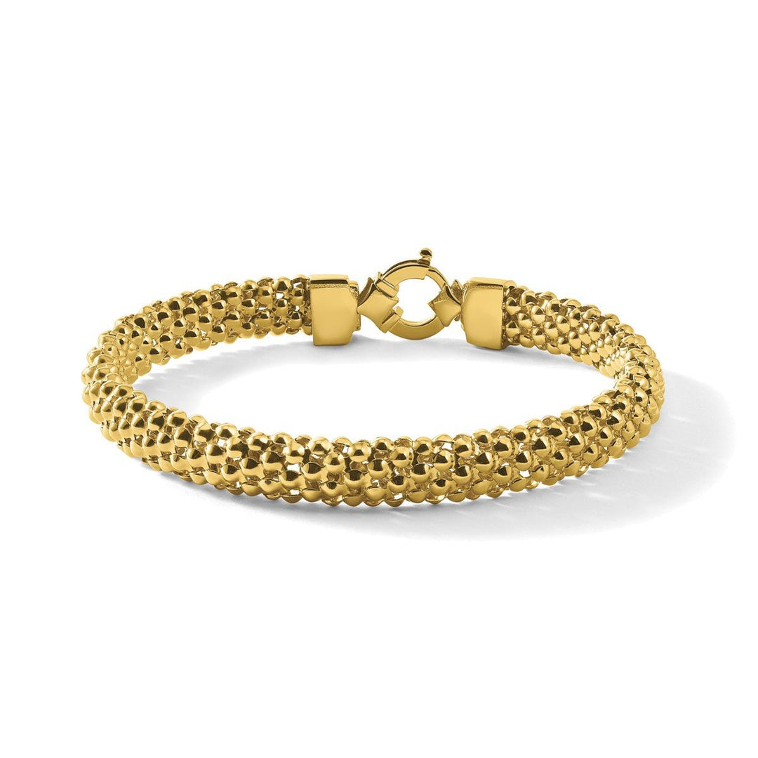 Gold 8mm Mesh Bracelet, 7.5