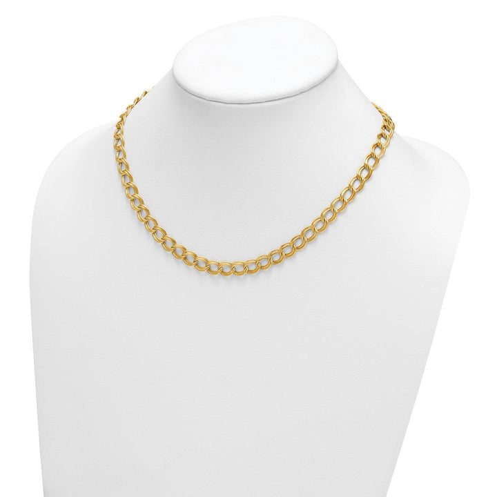 Gold 8mm Open Link Necklace, 18" - Necklace - Design Jewellers Edmonton
