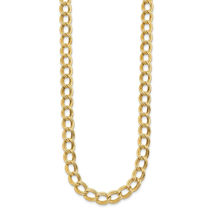Gold 8mm Open Link Necklace, 18" - Necklace - Design Jewellers Edmonton