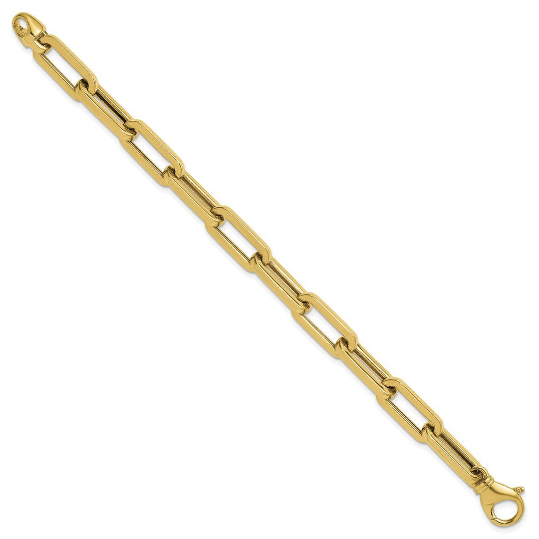 Gold 8mm Paperclip Chain, 8.5