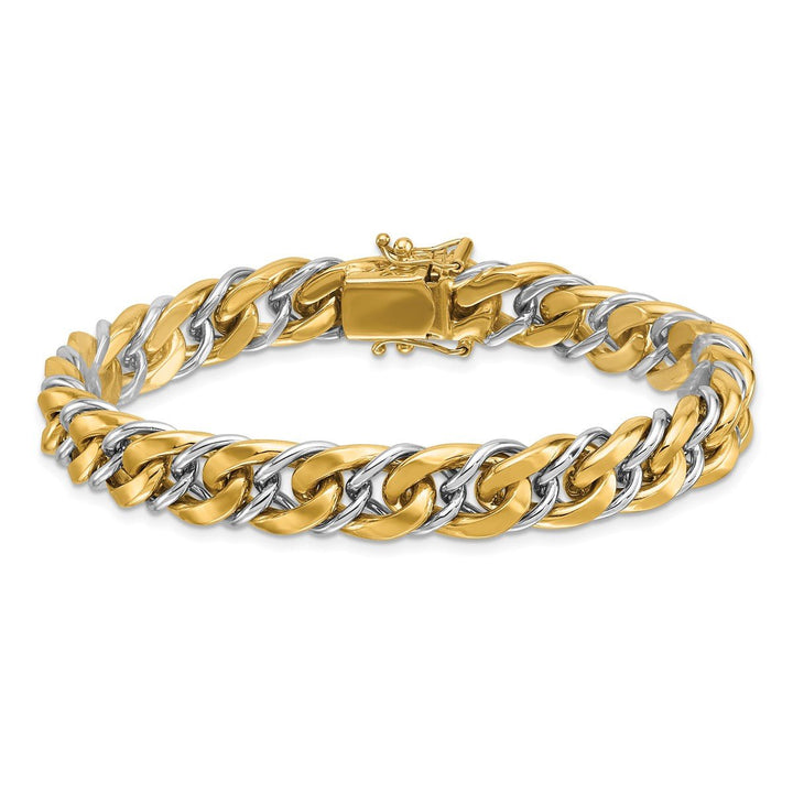 Gold 9.25mm Curb Bracelet, 7.5" - Bracelet - Design Jewellers Edmonton