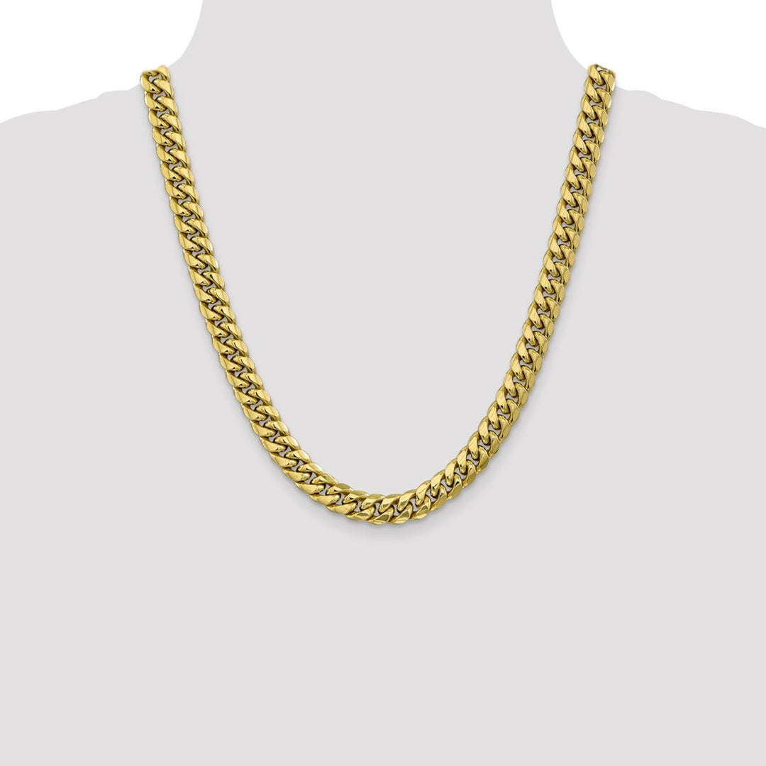 Gold 9.3mm Cuban Chain, 22