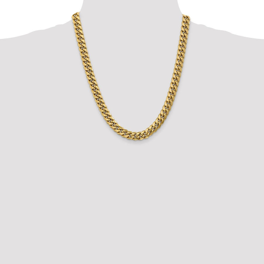 Gold 9.3mm Cuban Chain, 22