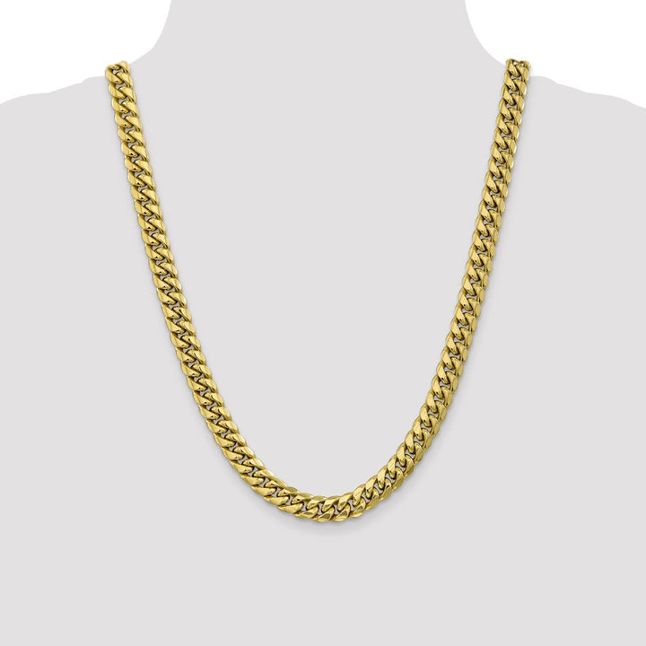 Gold 9.3mm Cuban Chain, 24" - Chain - Design Jewellers Edmonton