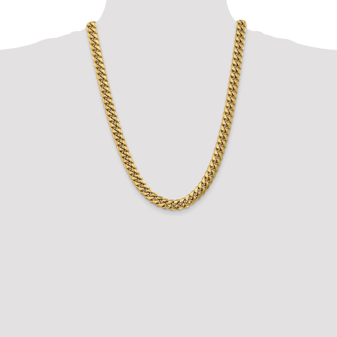 Gold 9.3mm Cuban Chain, 24