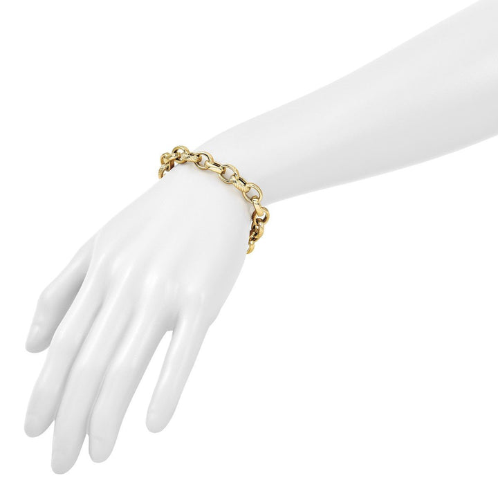 Gold 9.5mm Cable Bracelet, 7.5" - Bracelet - Design Jewellers Edmonton