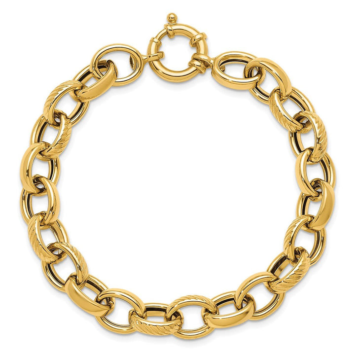 Gold 9.5mm Cable Bracelet, 7.5" - Bracelet - Design Jewellers Edmonton