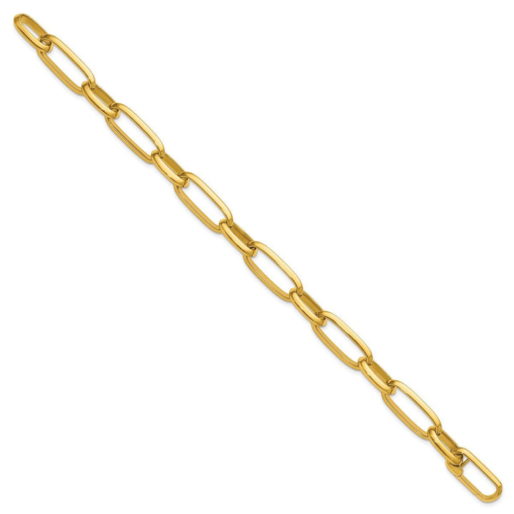 Gold 9.5mm Paperclip Bracelet, 8.25" - Bracelet - Design Jewellers Edmonton