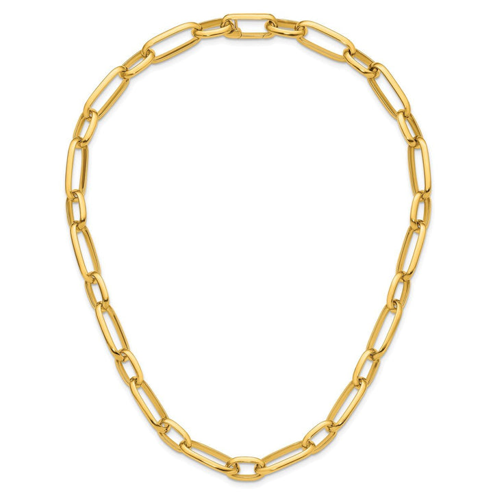 Gold 9.5mm Paperclip Necklace, 18" - Necklace - Design Jewellers Edmonton