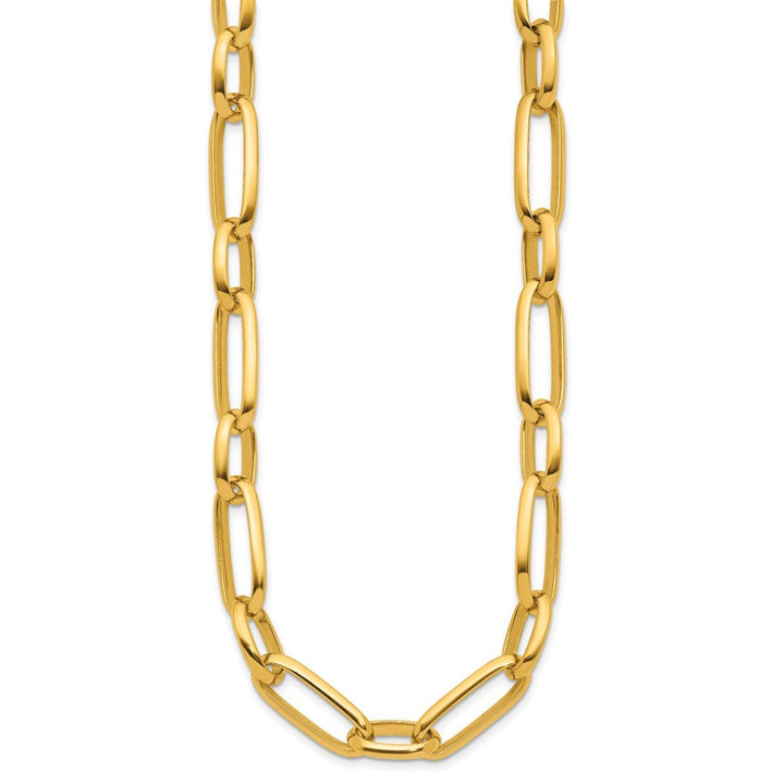 Gold 9.5mm Paperclip Necklace, 18" - Necklace - Design Jewellers Edmonton