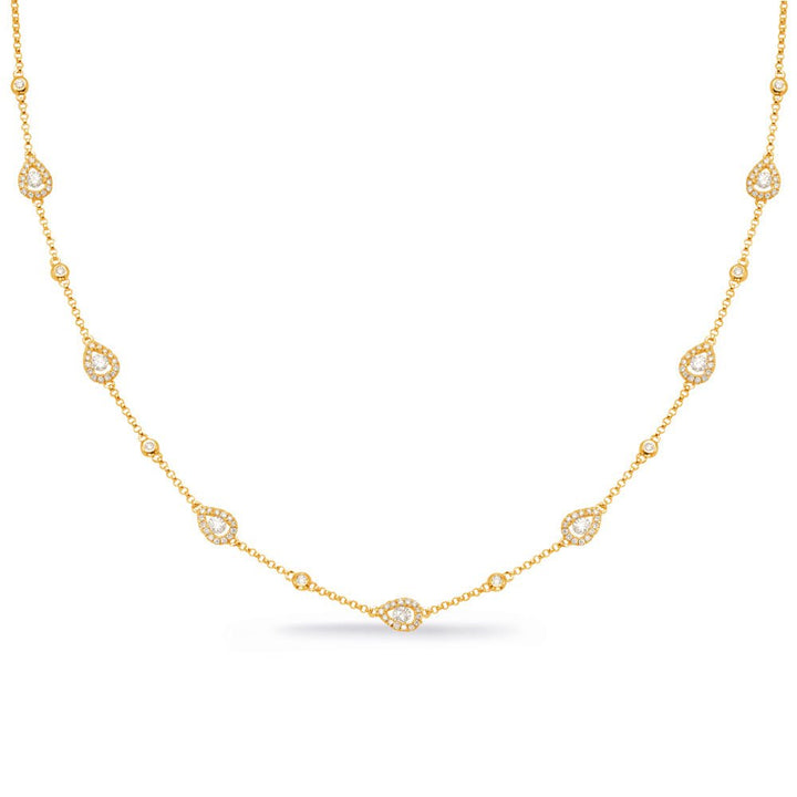 GOLD AND DIAMOND NECKLACE - Design Jewellers Edmonton
