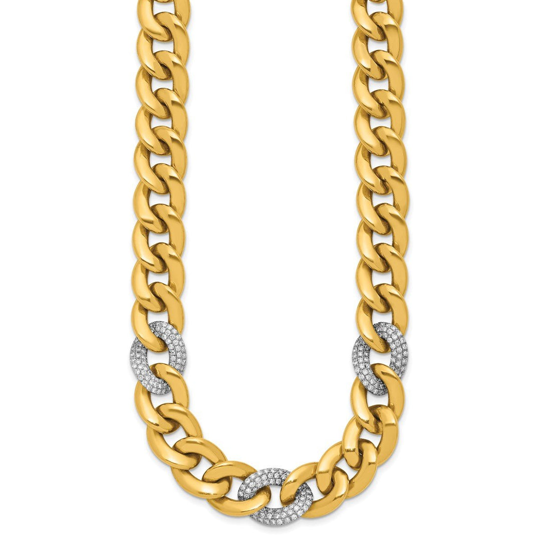 Gold Cable Necklaces, 18