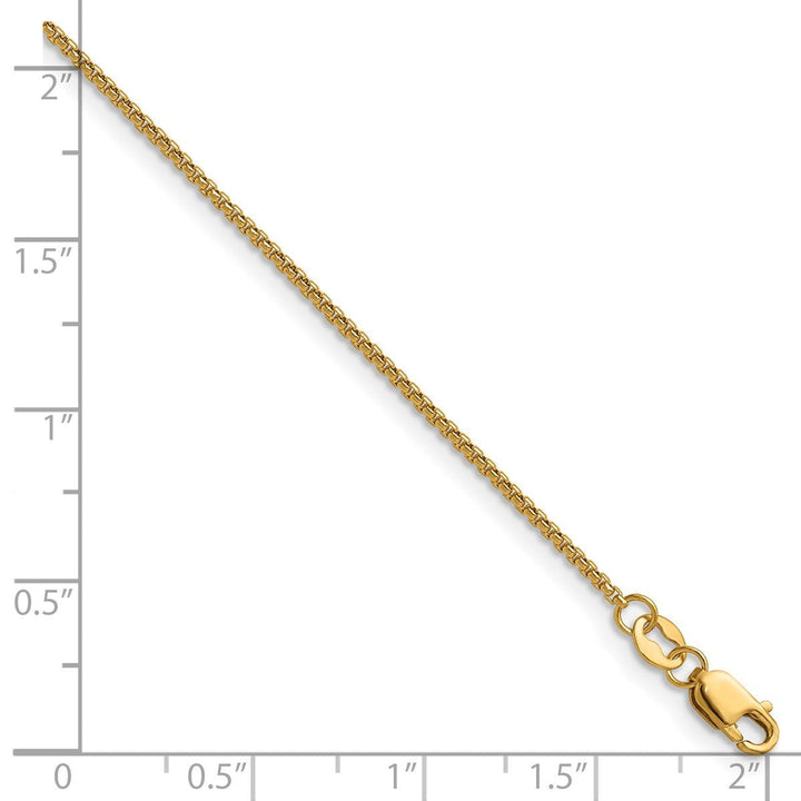Gold Filled 1.2mm Box Chain, 16" - Chain - Design Jewellers Edmonton