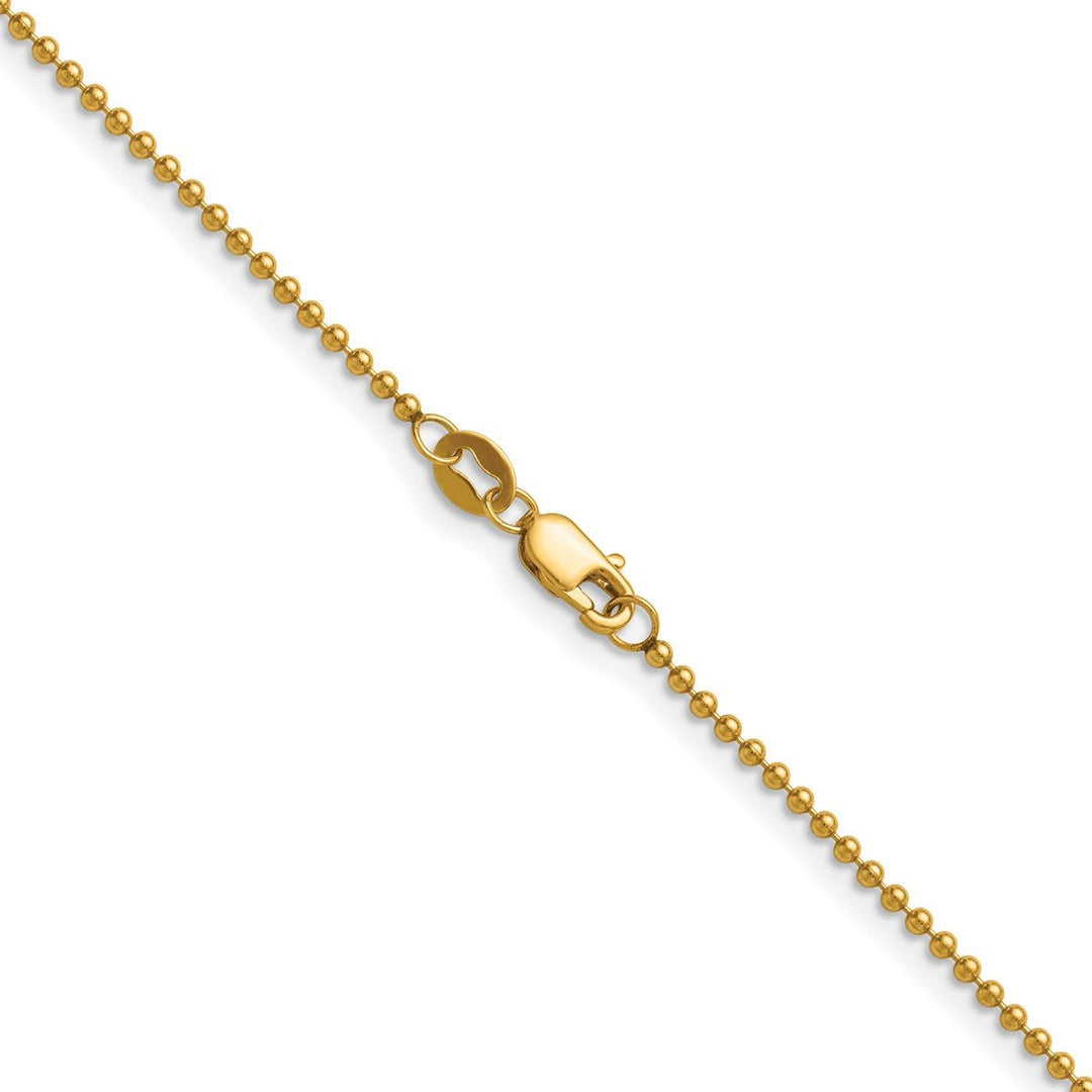 Gold Filled 1.5mm Ball (Beaded) Chain, 16