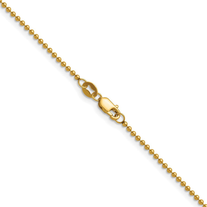 Gold Filled 1.5mm Ball (Beaded) Chain, 16" - Chain - Design Jewellers Edmonton