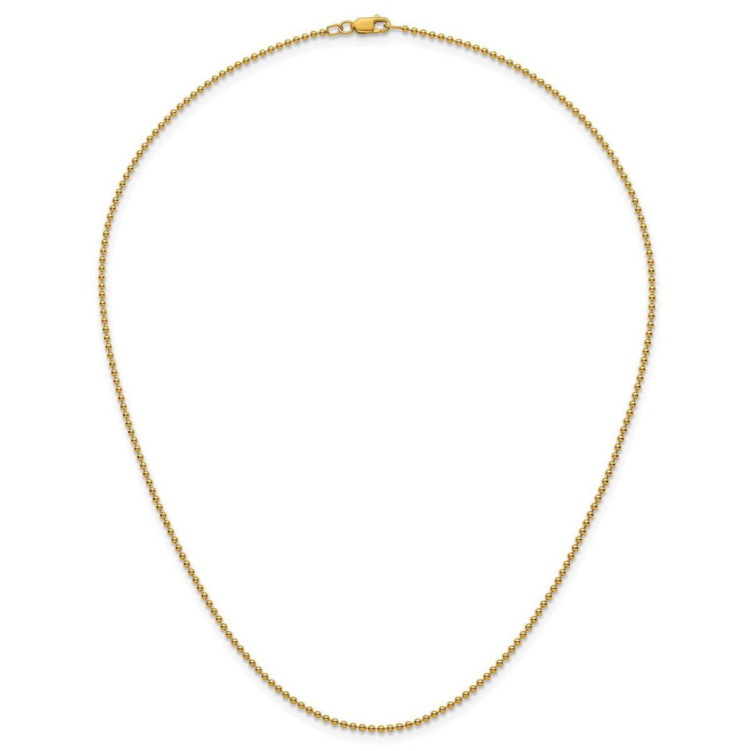 Gold Filled 1.5mm Ball (Beaded) Chain, 16