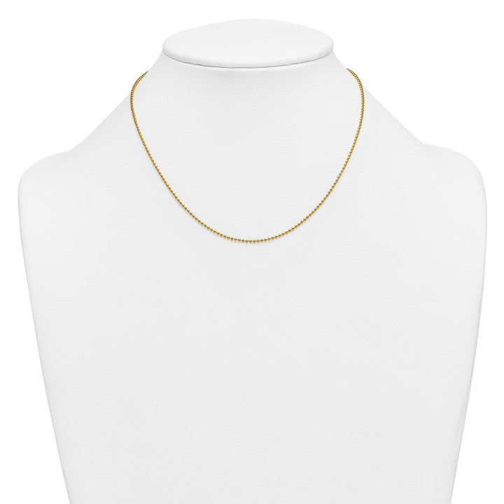 Gold Filled 1.5mm Ball (Beaded) Chain, 16" - Chain - Design Jewellers Edmonton