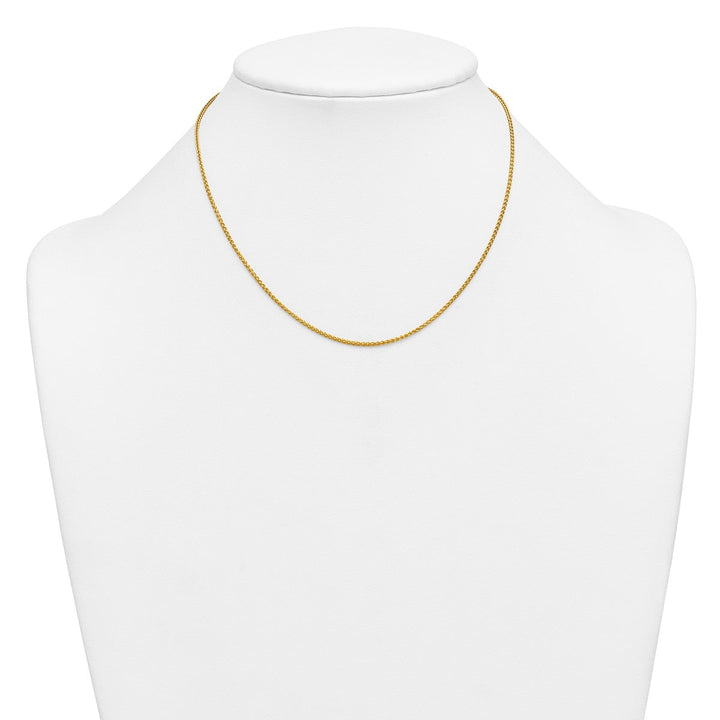 Gold Filled 1.5mm Spiga (Wheat) Chain, 16" - Chain - Design Jewellers Edmonton