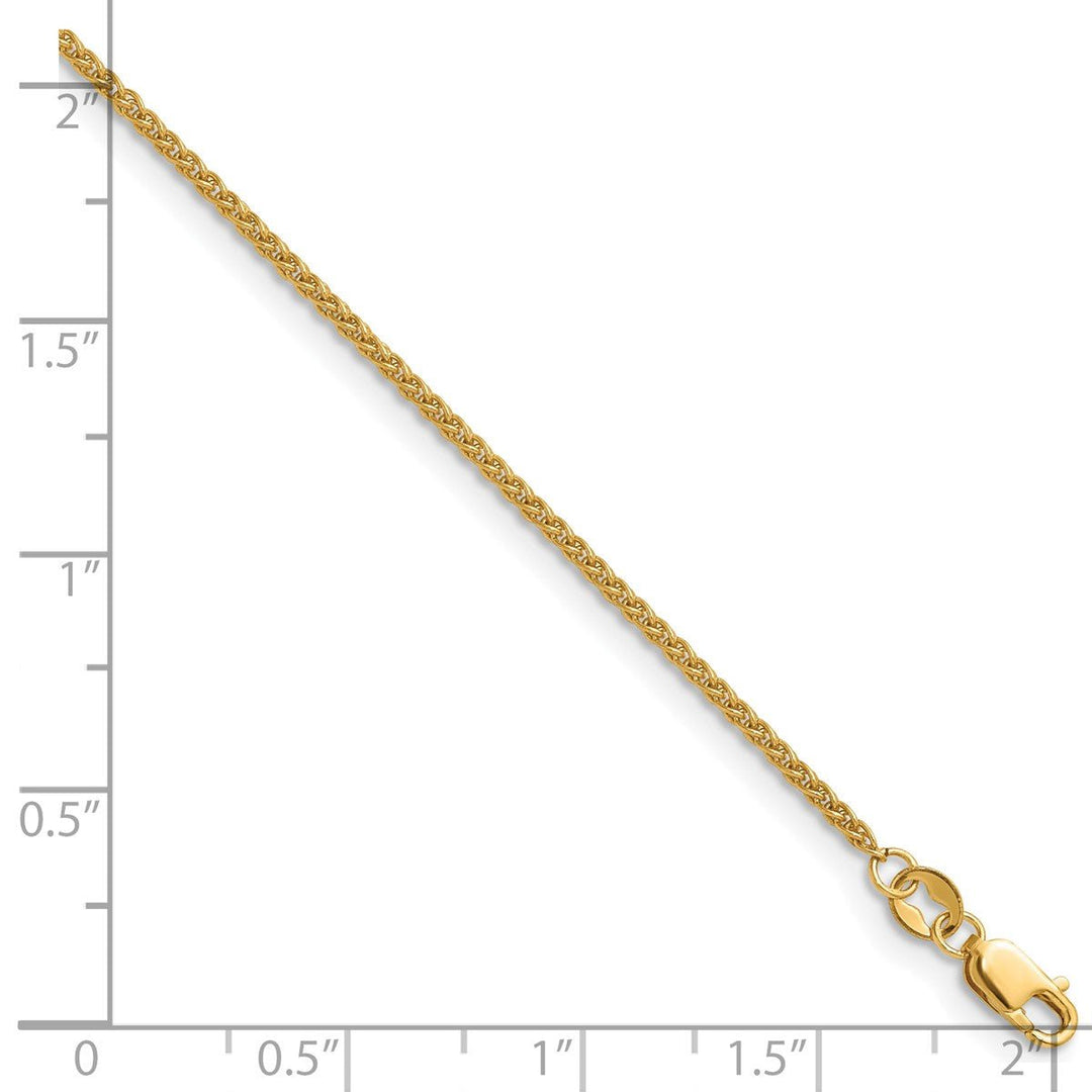 Gold Filled 1.5mm Spiga (Wheat) Chain, 16