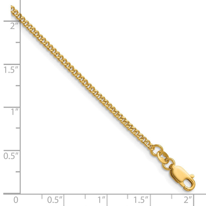 Gold Filled 2.00mm Curb Chain, 16" - Chain - Design Jewellers Edmonton