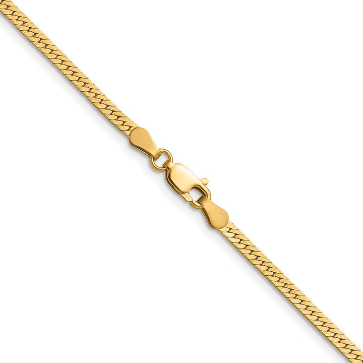 Gold Filled 2.50mm Herringbone Chain, 16" - Chain - Design Jewellers Edmonton