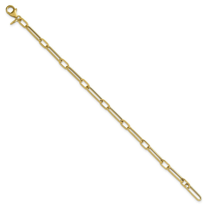 Gold Paperclip Bracelet, 7.25" - Bracelet - Design Jewellers Edmonton