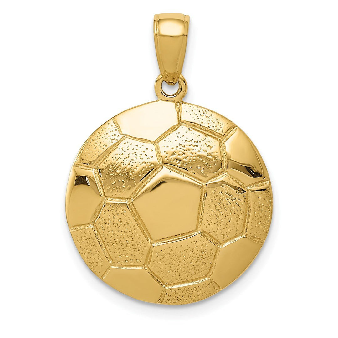 Large Domed Soccer Ball Pendant