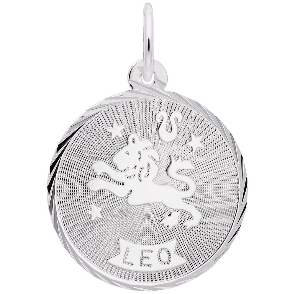 Leo Constellation Disc Charm - Charms - Design Jewellers Edmonton