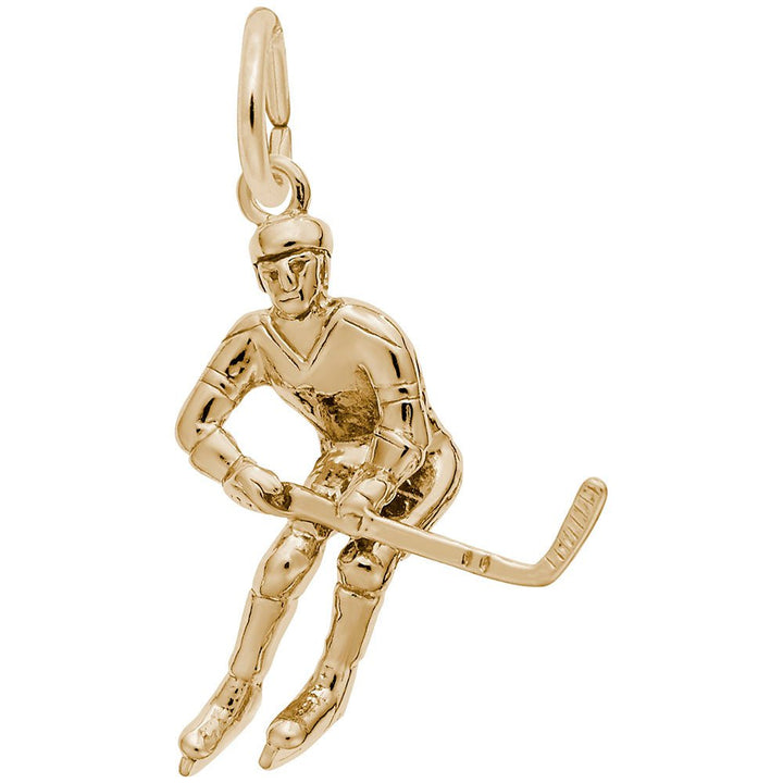 Male Hockey Player Charm - Charm - Design Jewellers Edmonton