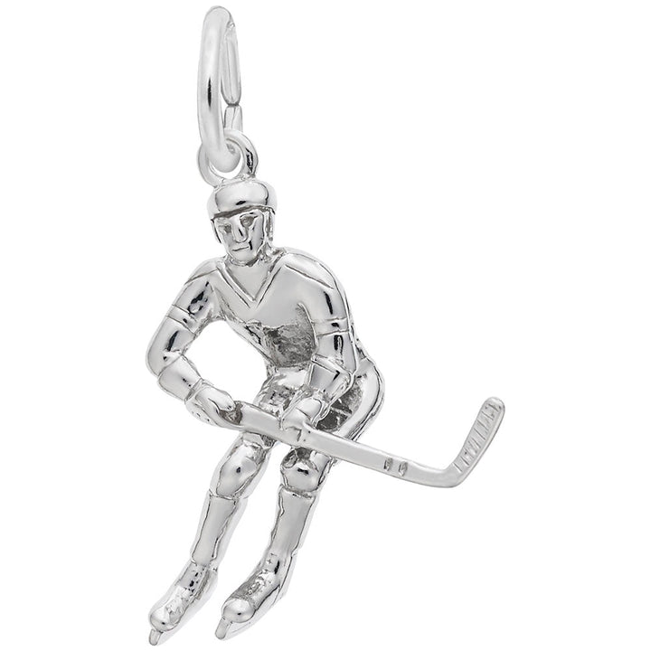 Male Hockey Player Charm - Charm - Design Jewellers Edmonton
