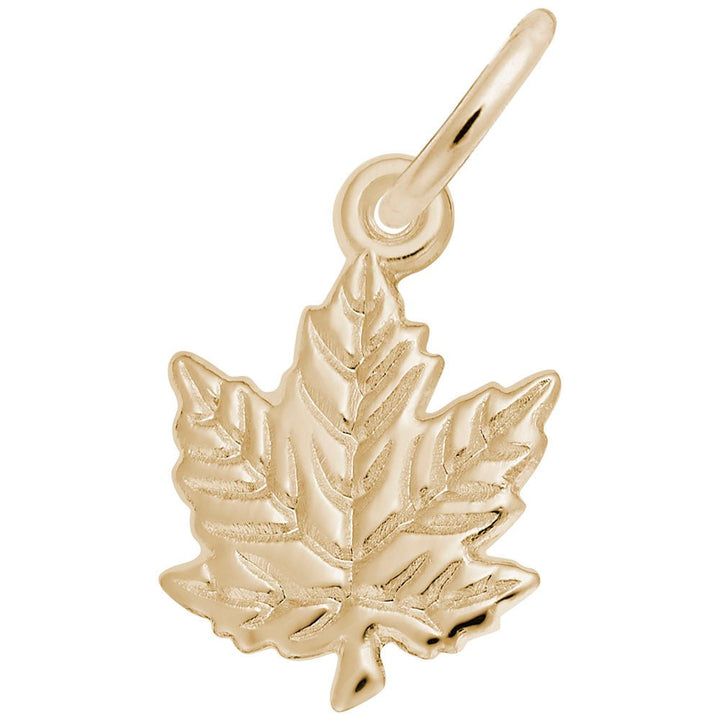 Maple Leaf Charm - Charms - Design Jewellers Edmonton