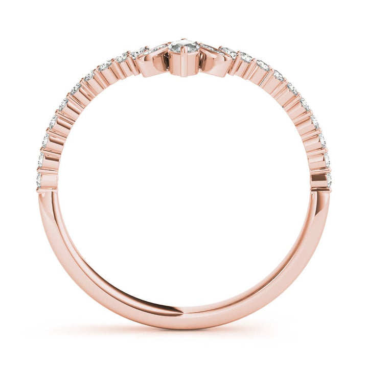 Marquise Chevron Wedding Band - Wedding Band - Design Jewellers Edmonton