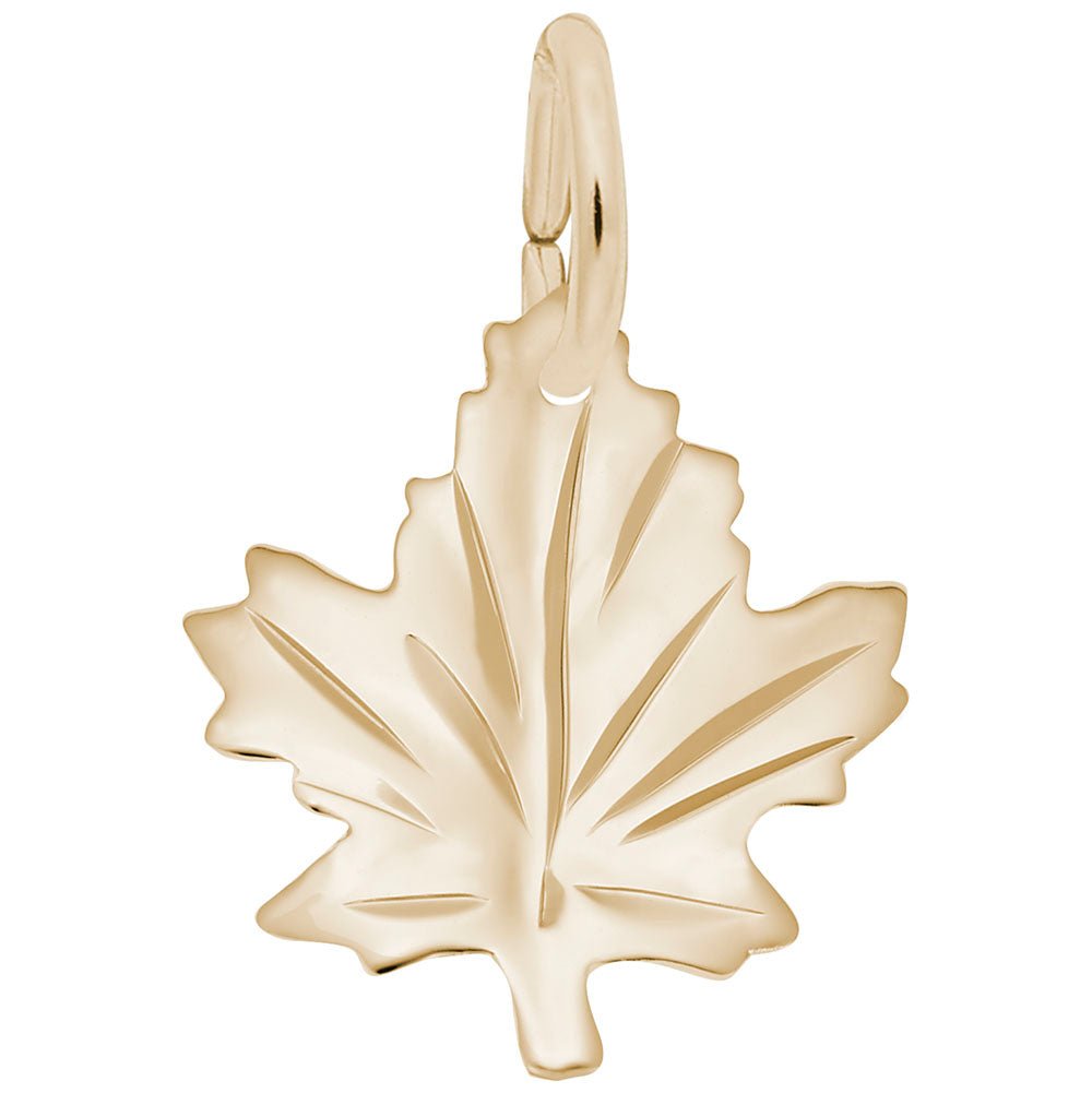 Medium Maple Leaf Charm - Charms - Design Jewellers Edmonton