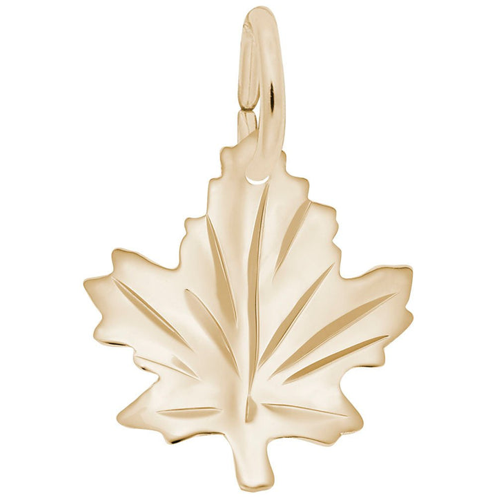 Medium Maple Leaf Charm - Charms - Design Jewellers Edmonton