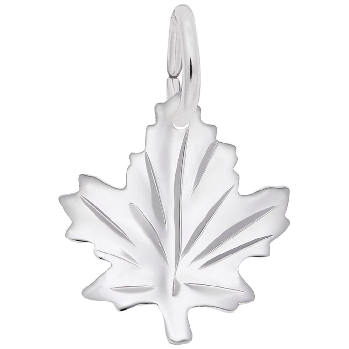 Medium Maple Leaf Charm - Charms - Design Jewellers Edmonton