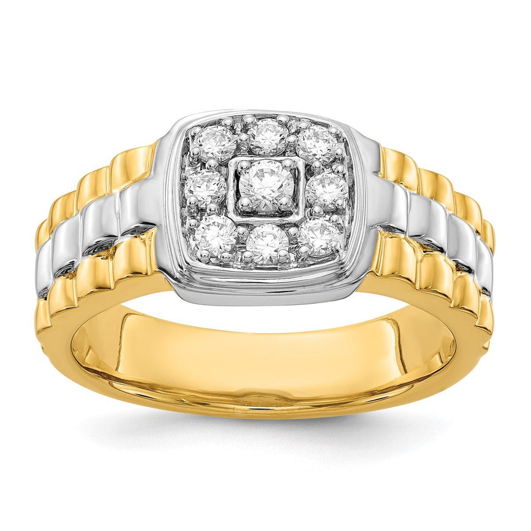 Men's Diamond Cluster Ring - Ring - Design Jewellers Edmonton