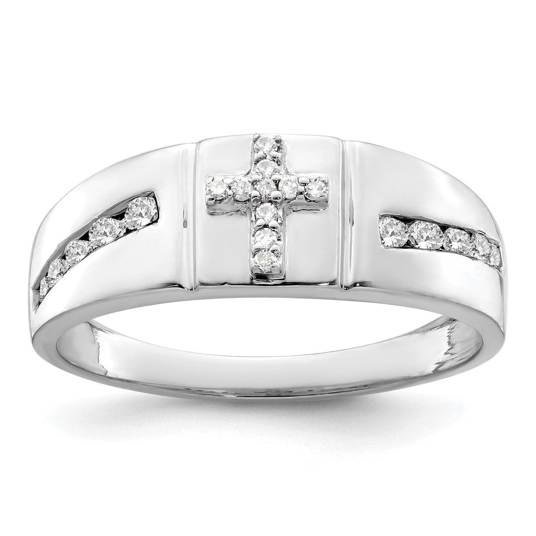 Men's Diamond Cross Band