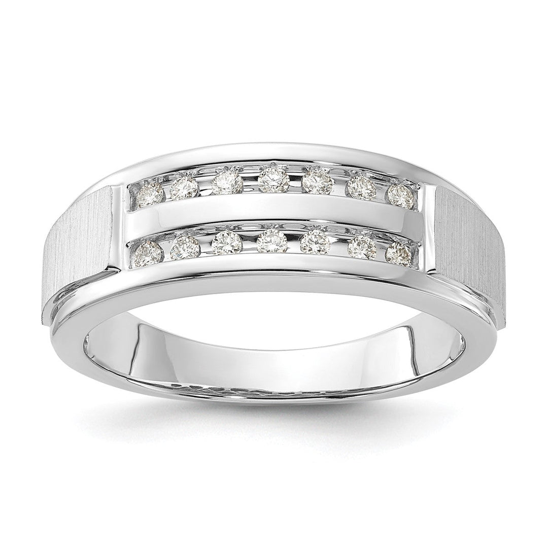 Men's Diamond Double Row Ring - Ring - Design Jewellers Edmonton