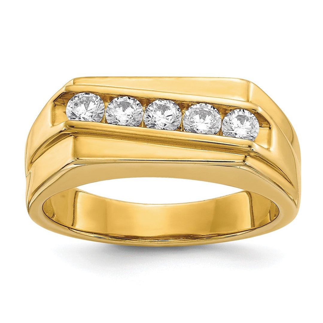 Men's Diamond Five Stone Ring - Ring - Design Jewellers Edmonton
