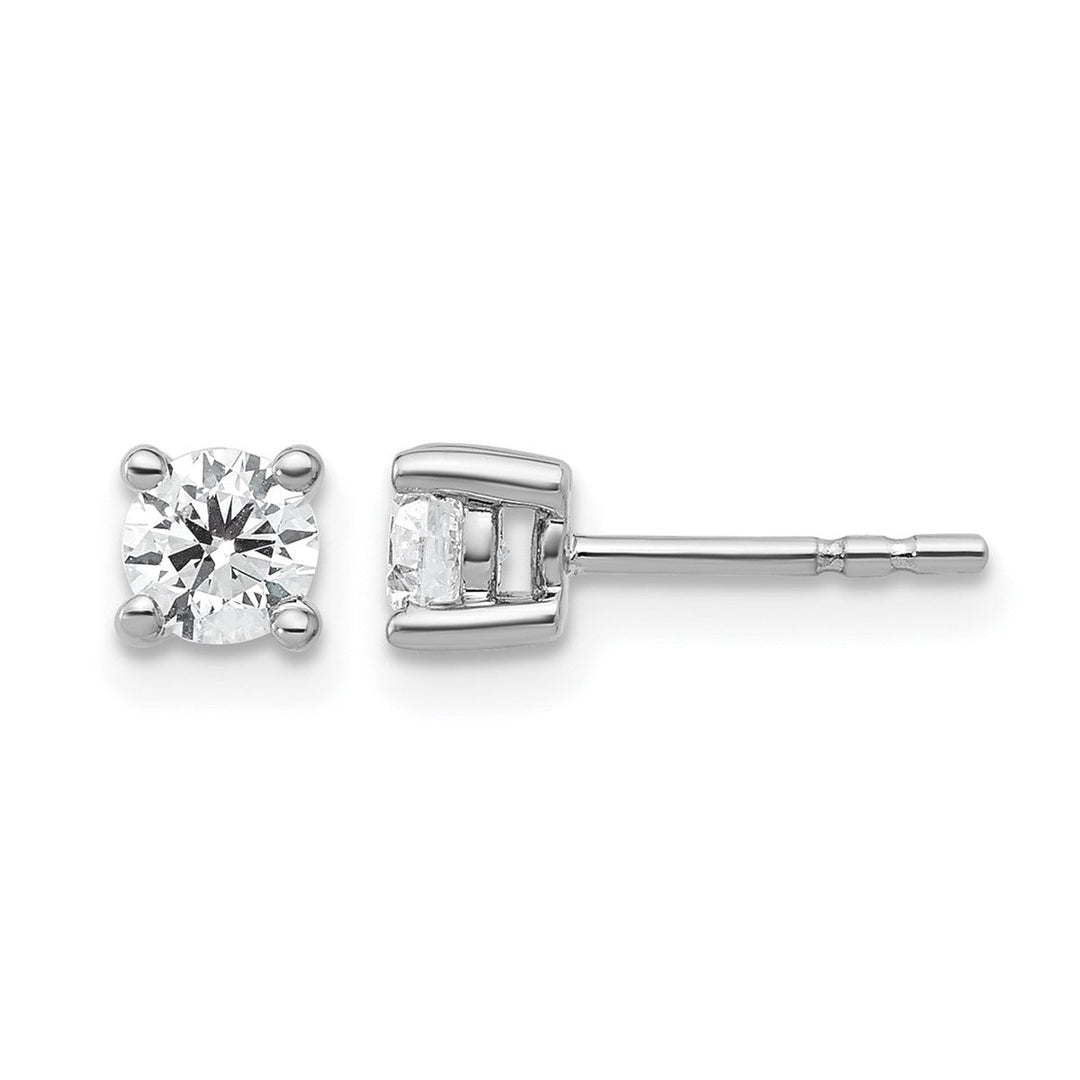 Men's Diamond Four-Prong Stud Earrings